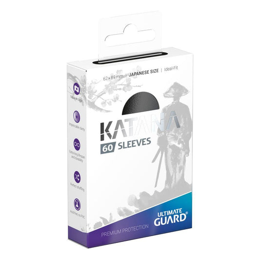 Ultimate Guard - Katana Sleeves 60 Stück - Japanese Size - Black