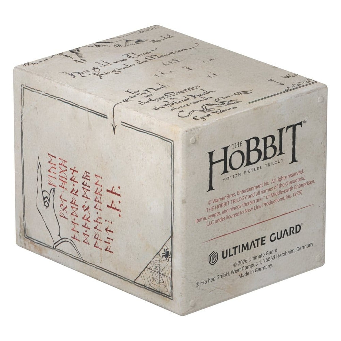 Ultimate Guard RTE Boulder 100+ The Hobbit- Thrór's Map (Glow in - Neu & OVP