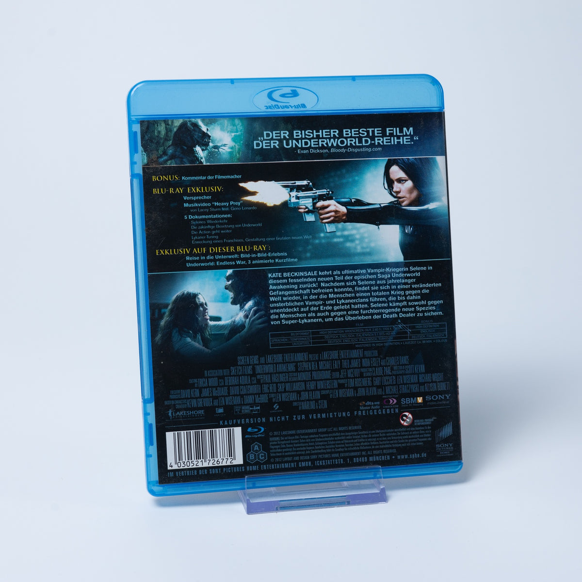 Underworld Awakening - Blu-Ray - Kate Beckinsdale - FSK 16 - Top Zustand