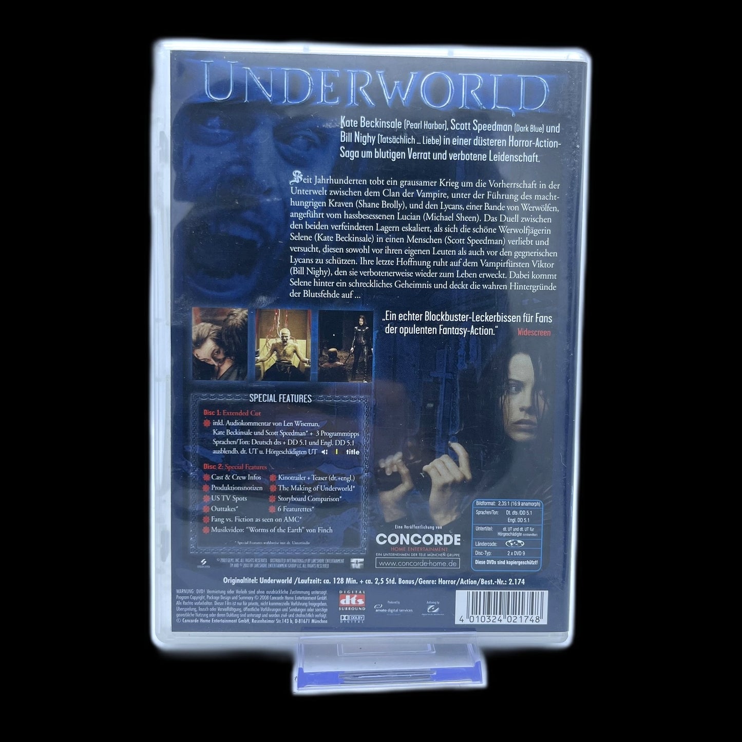 Underworld - Extended Cut - FSK 18 - Action - DVD - Film - Vampire - Gebraucht