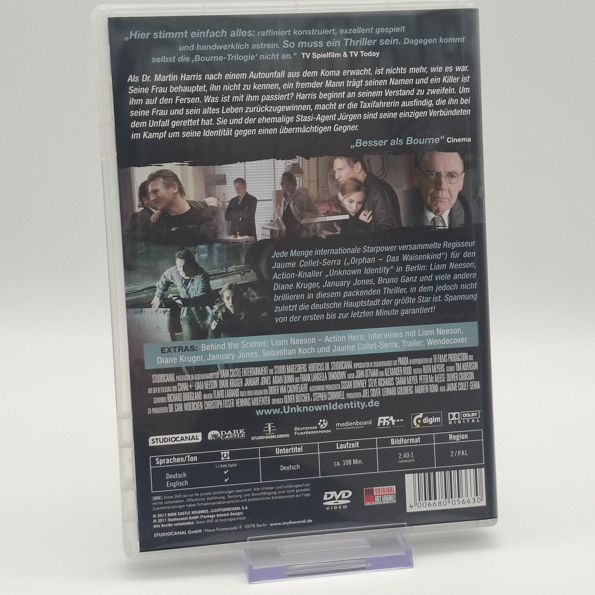 Unknown Identity - Liam Neeson - 2011 - DVD - Wendecover - Zustand Sehr Gut