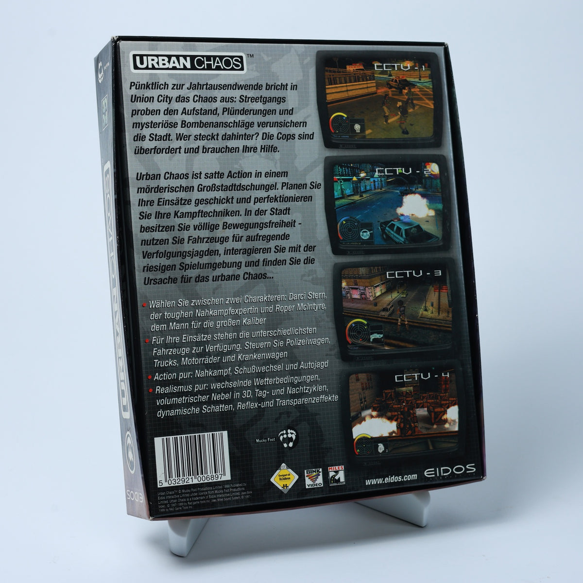 Urban Chaos - PC CD-ROM Spiel - Big Box - CiB - Zustand Sehr Gut