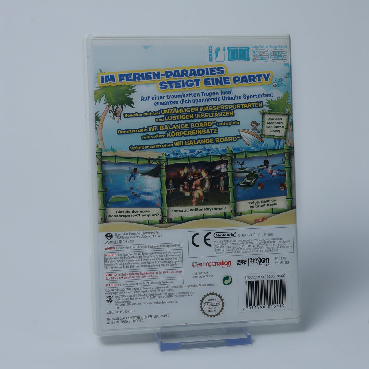 Vacation Isle - Beach Party - Nintendo Wii Spiel - CiB - PAL - Zustand Sehr Gut