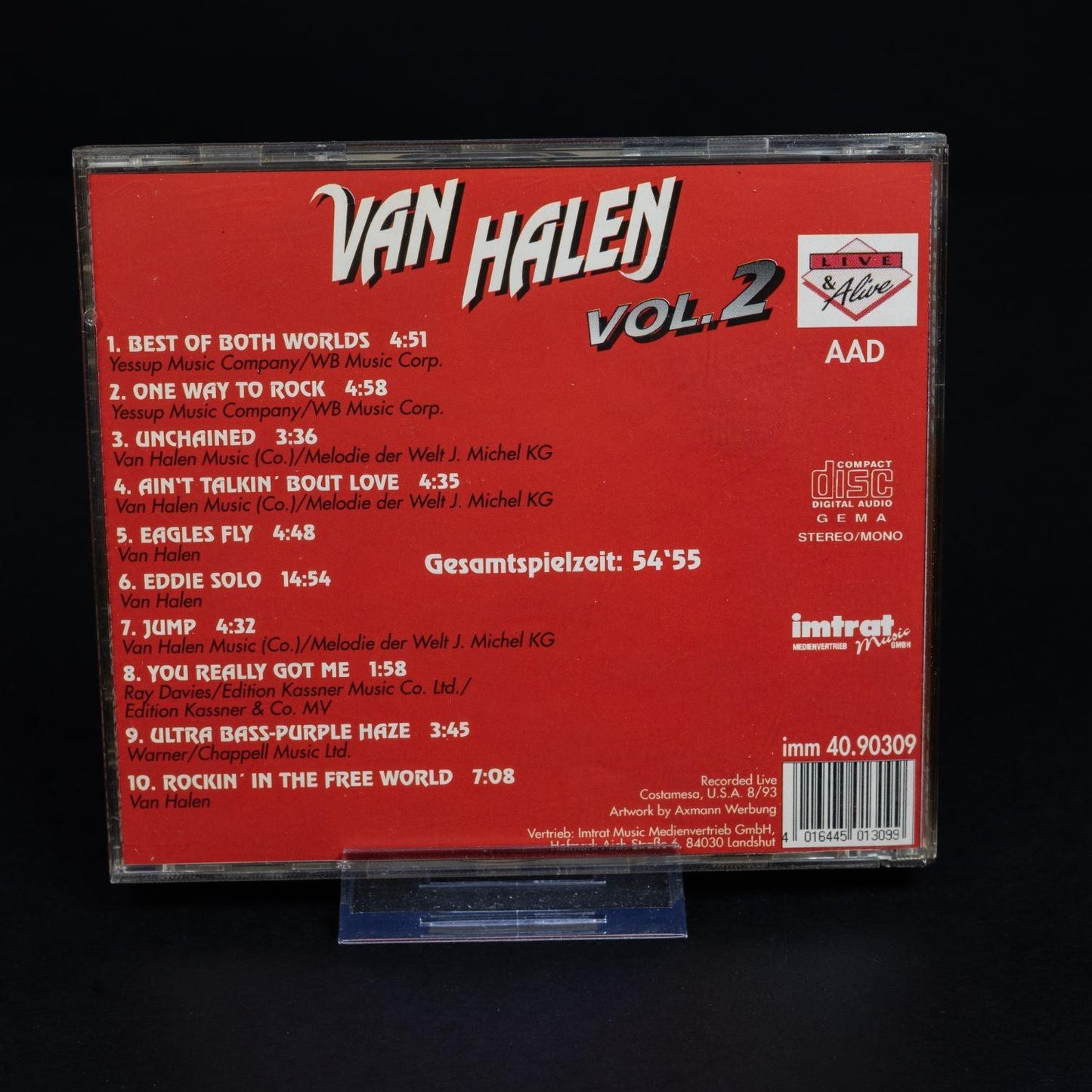 van-halen-original-live-recorded-vol-2-cd-nm-vg-3 - Utopia Collectibles
