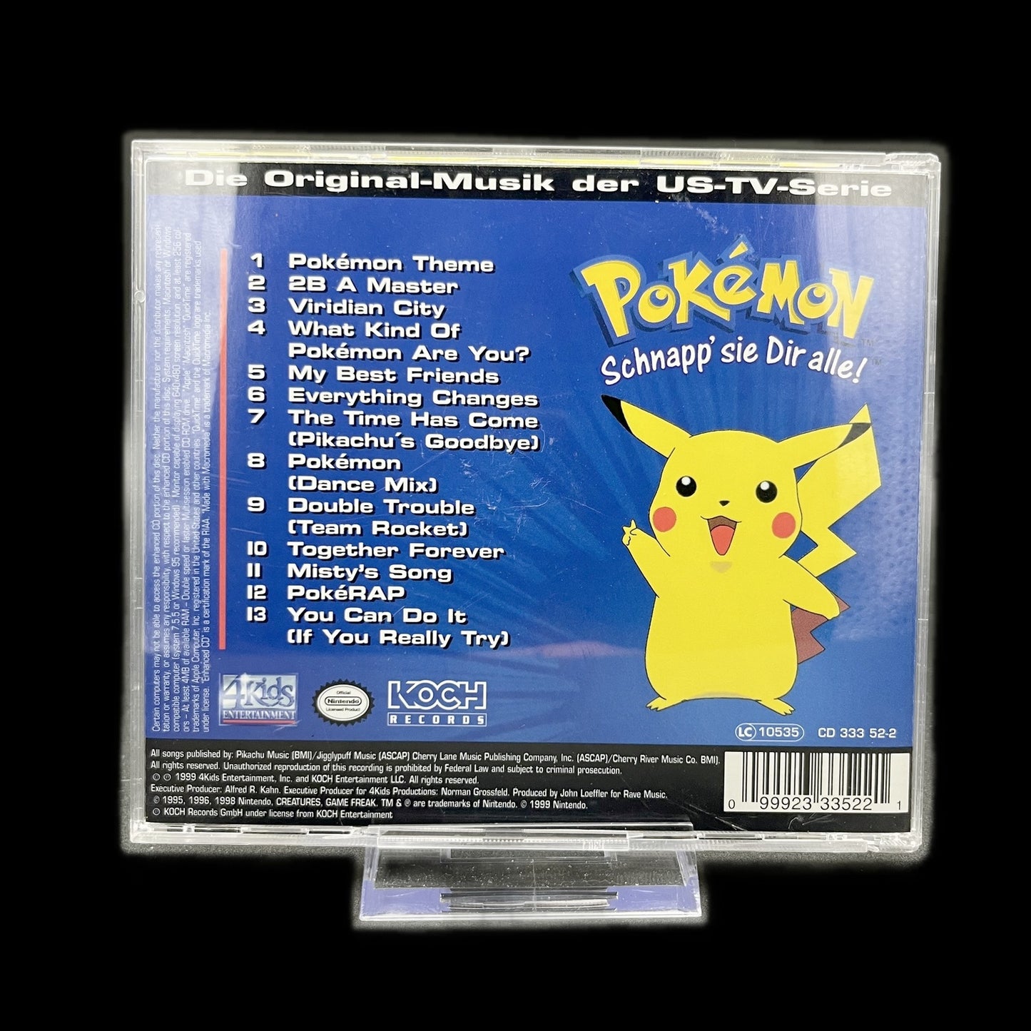 Various - Pokémon - Die Original-Musik der US-TV-Serie - 1999 - CD - Gebraucht