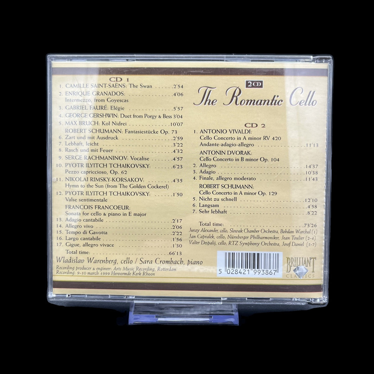 Various - The Romantic Cello - Brilliant Classics - 2CD - Klassik - Gebraucht