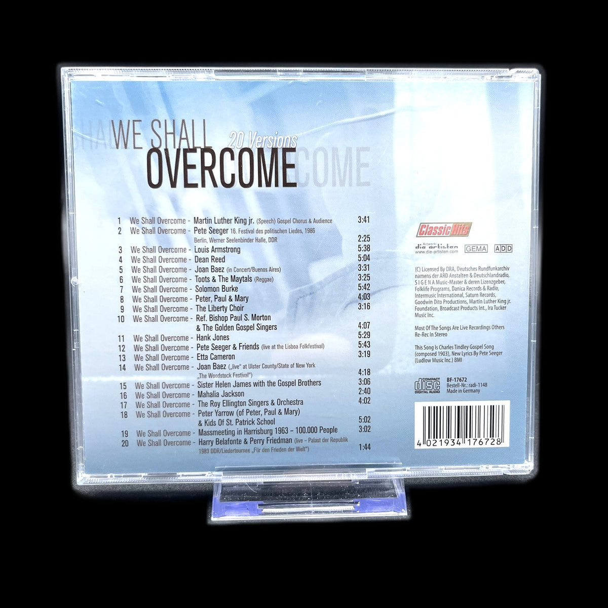 Various - We Shall Overcome - 20 Versions - CD - Gospel - Album - Gebraucht