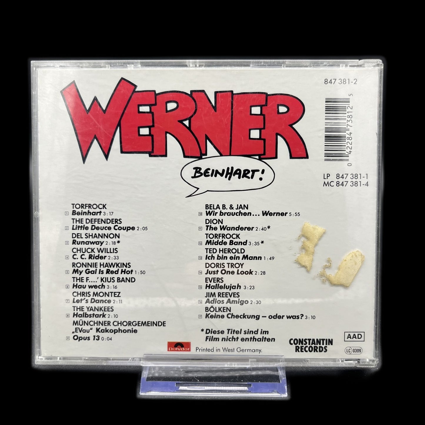 Various - Werner Beinhart! - Soundtrack - Torfrock - CD - Album - Gebraucht