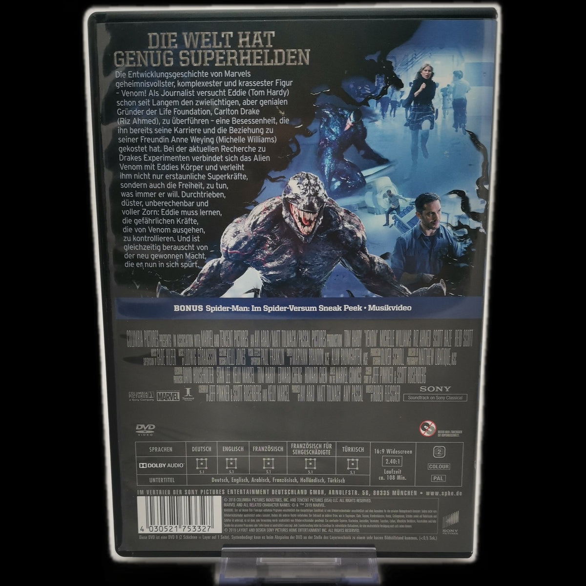 Venom - Marvel - Bonus: Spider-Man Sneak Peek - DVD - Superhelden - Sehr gut