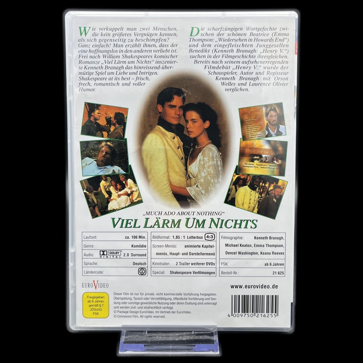Viel Lärm um Nichts - Shakespeare Verfilmung - Komödie - DVD - Gebraucht