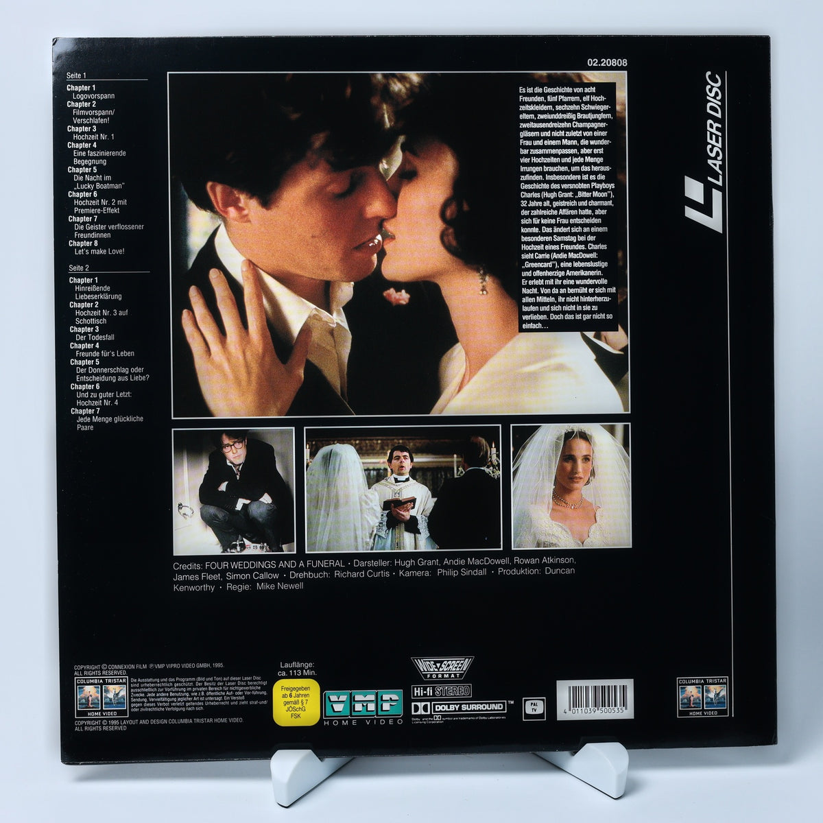 Vier Hochzeiten und ein Todesfall - 1995 - Hugh Grant - LaserDisc - Zustand Gut