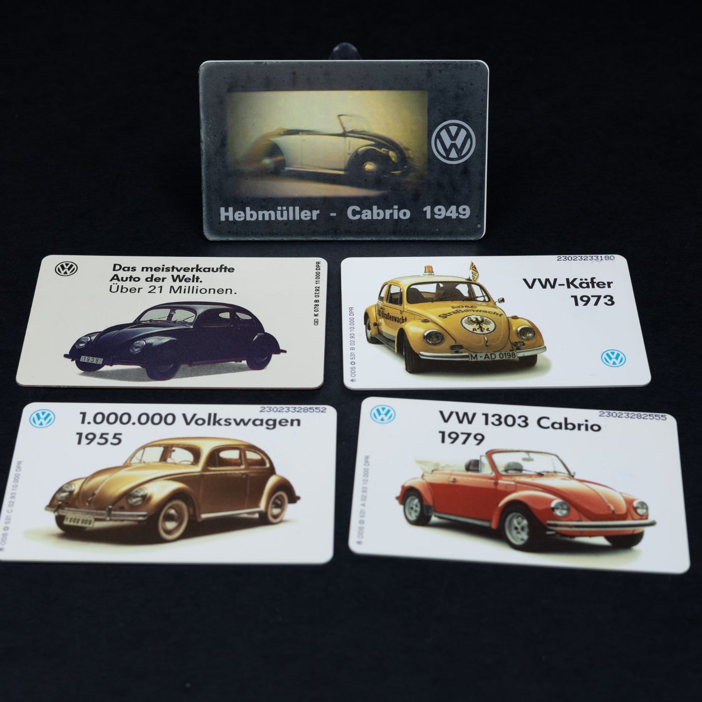 VW Telefonkarten - Stifung Auto-Museum Volkswagen - 5 Stück (1x Holografisch)