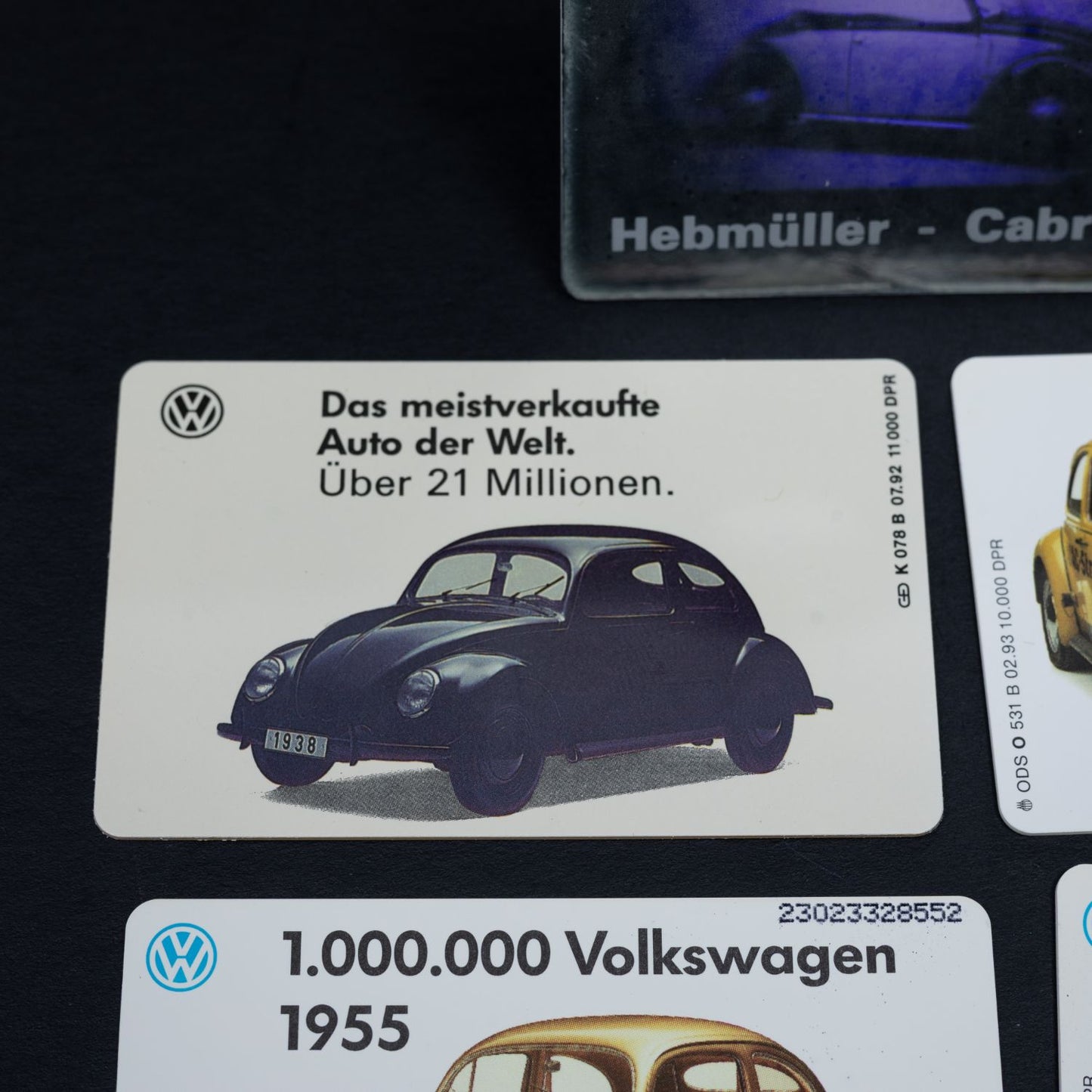 VW Telefonkarten - Stifung Auto-Museum Volkswagen - 5 Stück (1x Holografisch)