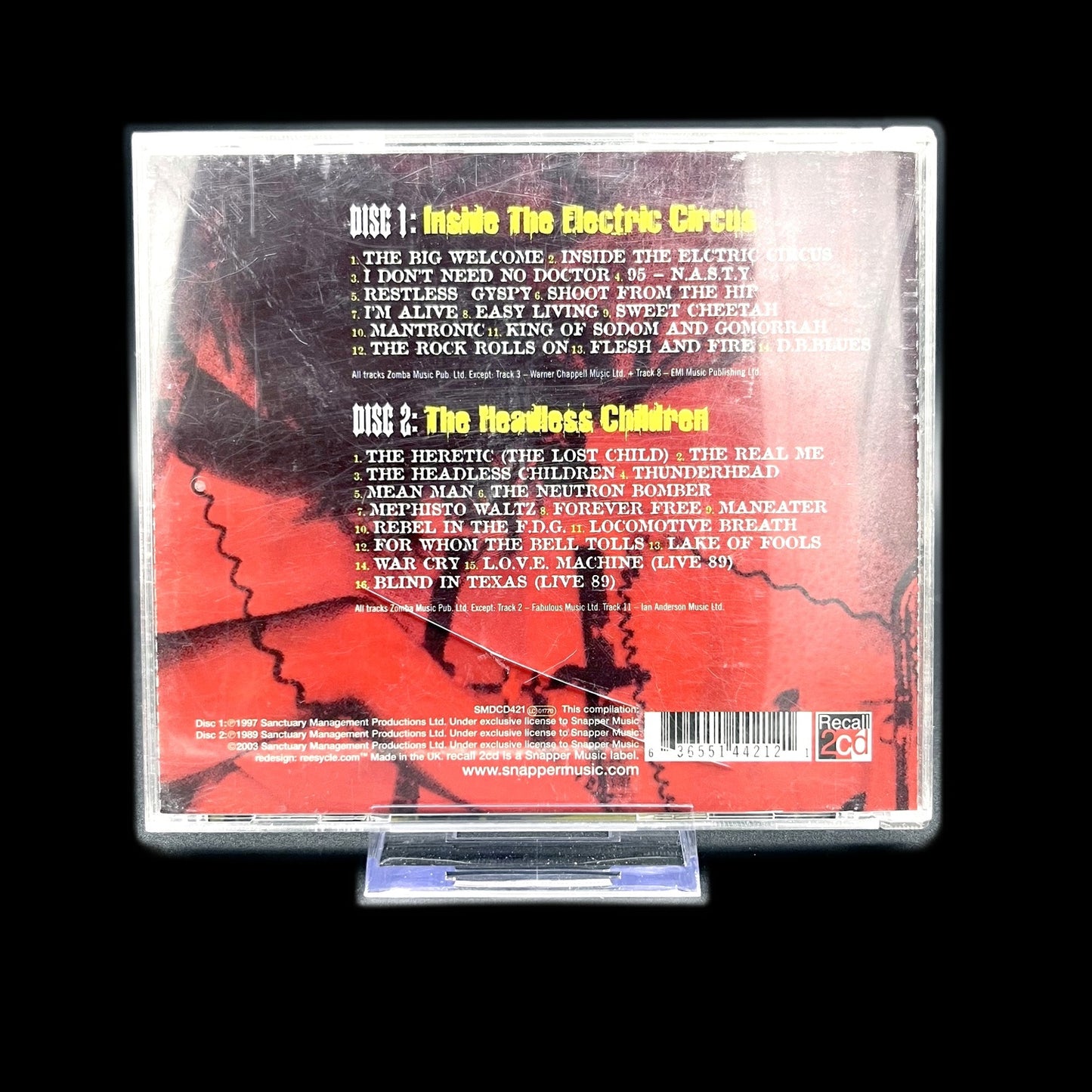 W.A.S.P - Inside The Electric Circus / The Headless Children - CD - Gebraucht