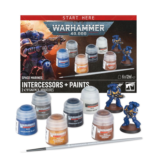 Warhammer: 40K - EINSTEIGERSET - Intercessors + Farbe