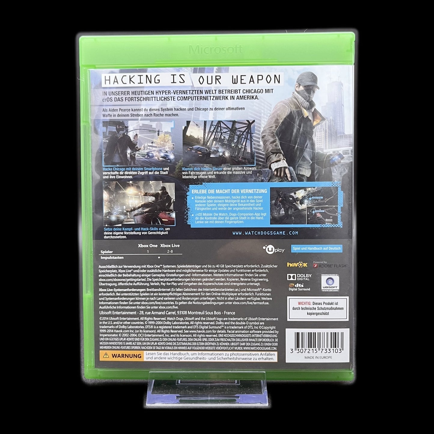 Watch Dogs - Xbox One - 100% Uncut - Complete in Box - PAL - deutsch - Gebraucht