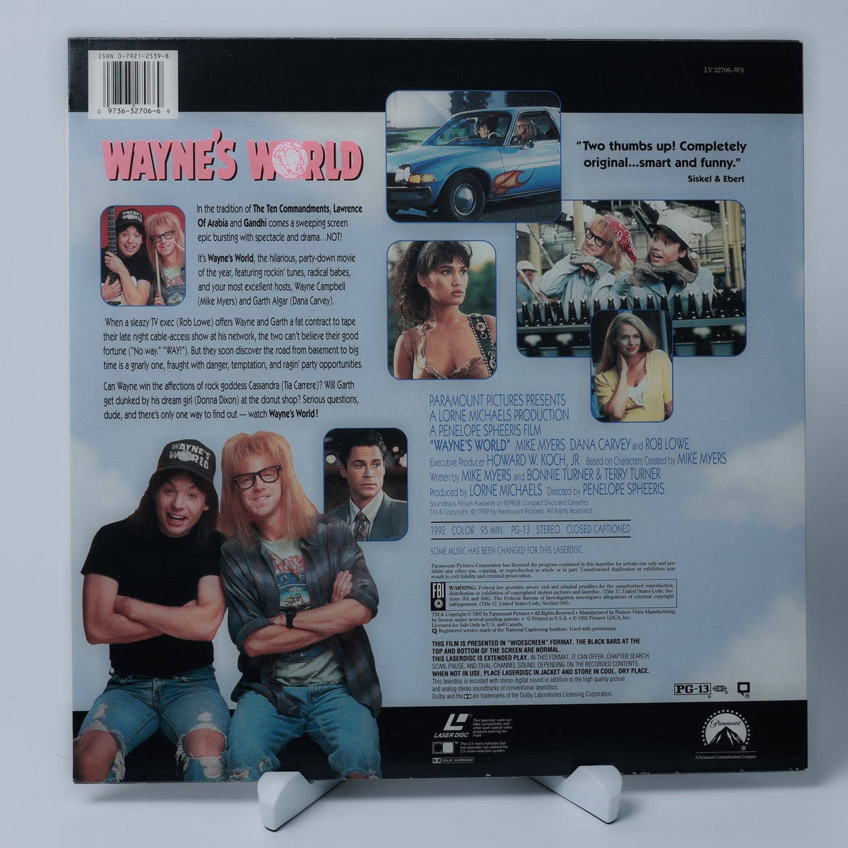 Wayne's World - 1992 - Widescreen Edition - Paramount LaserDisc - Zustand Gut
