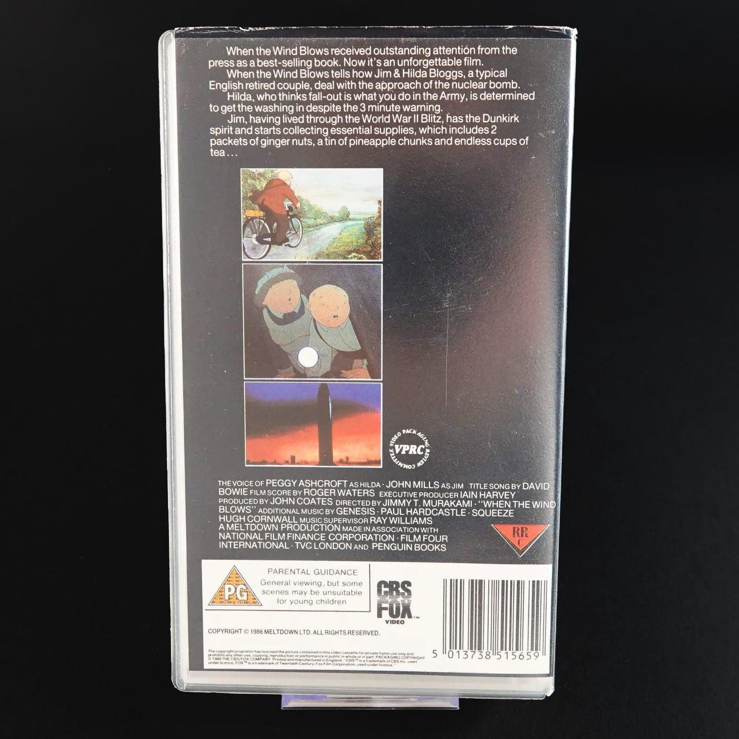 When the Wind Blows - VHS - UK Import - David Bowie - Roger Waters - CBS FOX