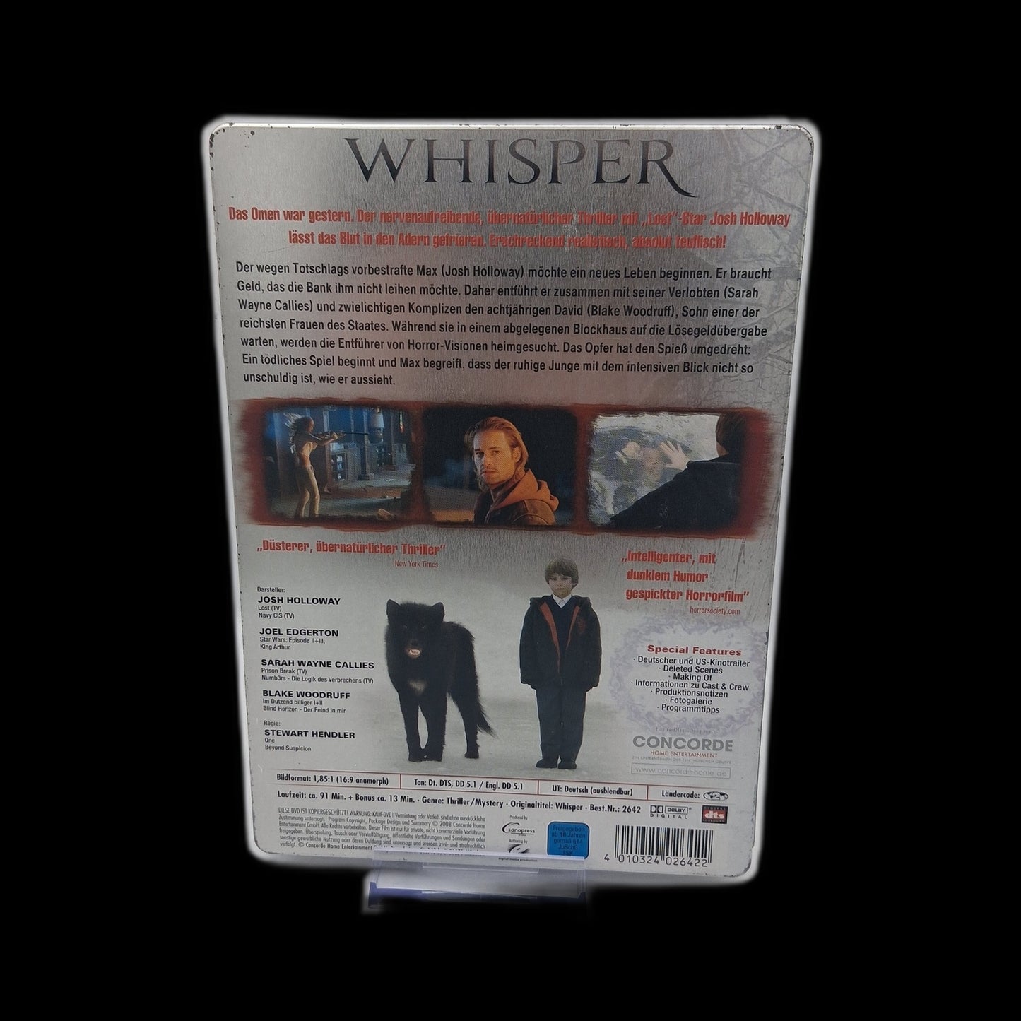 Whisper - Limited Edition Steelbook - Mit Josh Holloway - DVD - Gebraucht