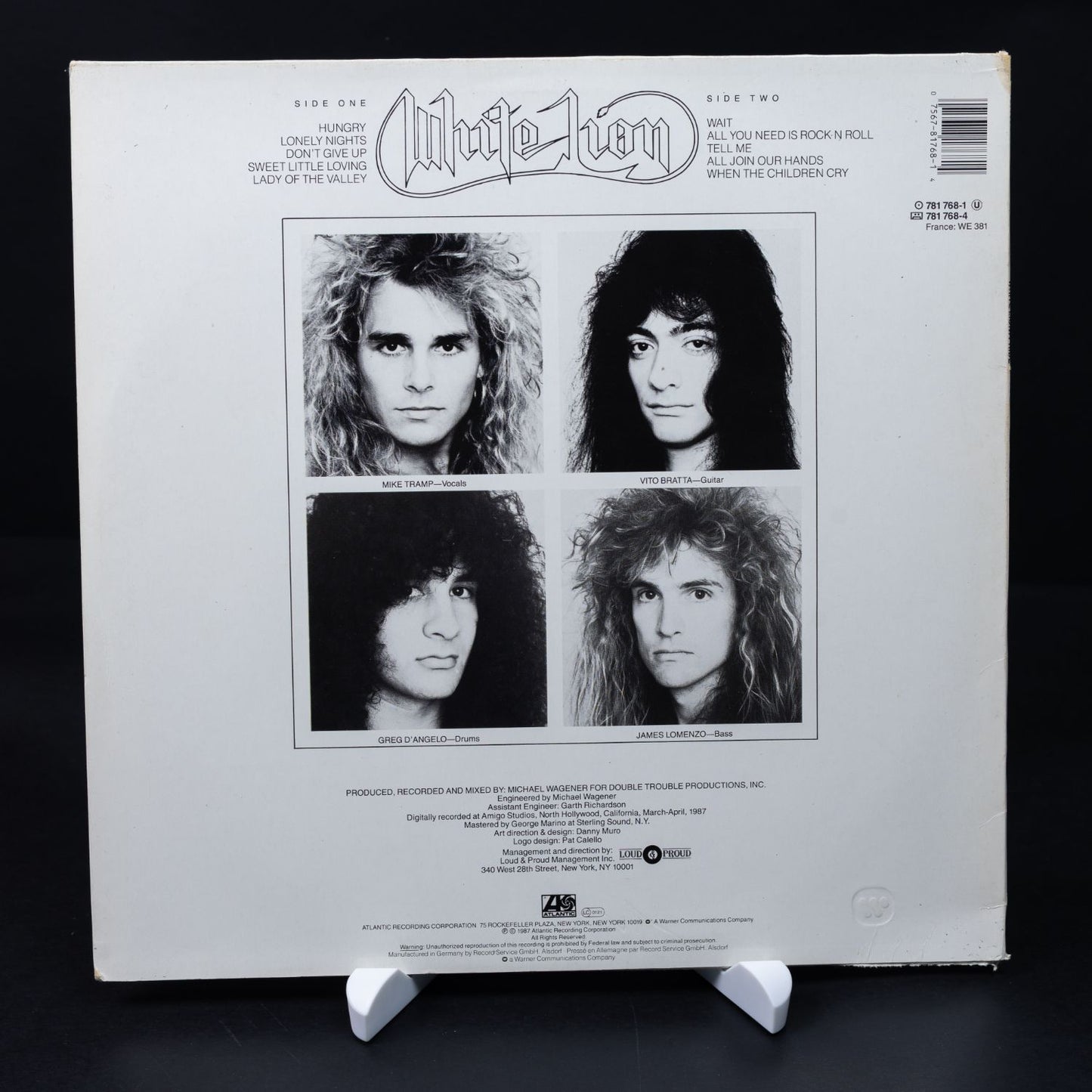 White Lion – Pride - Vinyl LP 12'' Schallplatte - NM / VG+