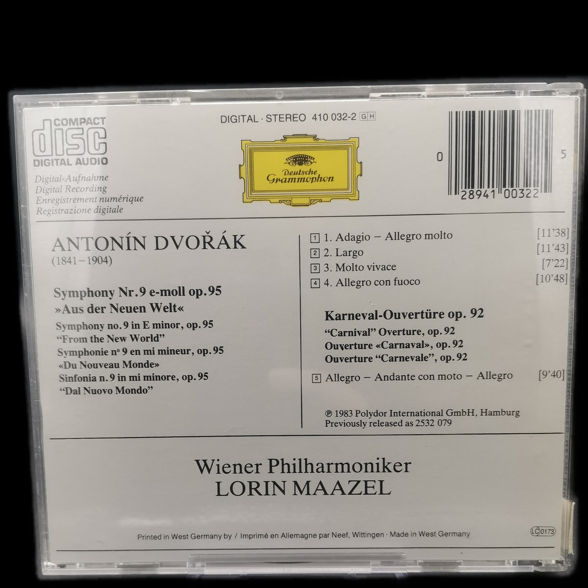Wiener Philharmoniker - Symphonie No. 9 - Aus der Neuen Welt - CD - Gebraucht