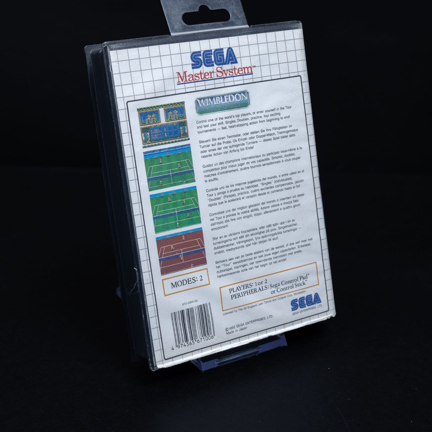 Wimbeldon - Sega Master System Spiel - CiB - Zustand Gut