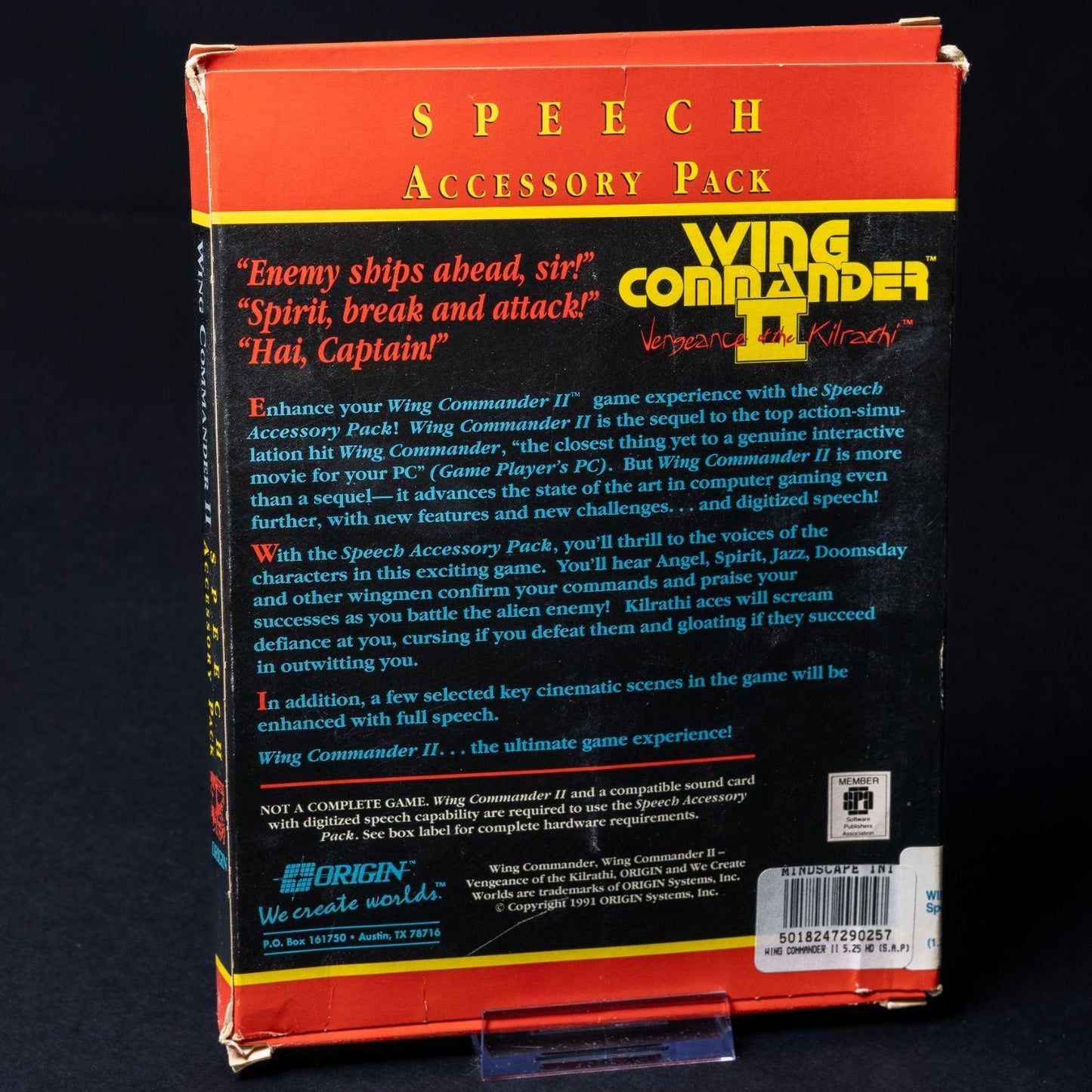 Wing Commander II Speech Pack - PC IBM / MS-DOS - Big Box CiB - Zustand Okay