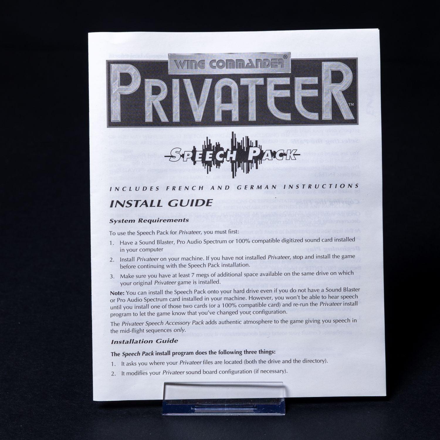 wing-commander-privateer-speech-pack-pc-ibm-ms-dos-big-box-cib-komplett-6 - Utopia Collectibles