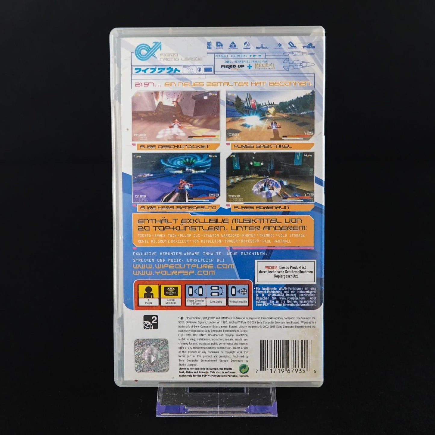WipEout Pure - Sony Playstation Portable PSP - CiB Komplett - Gebraucht