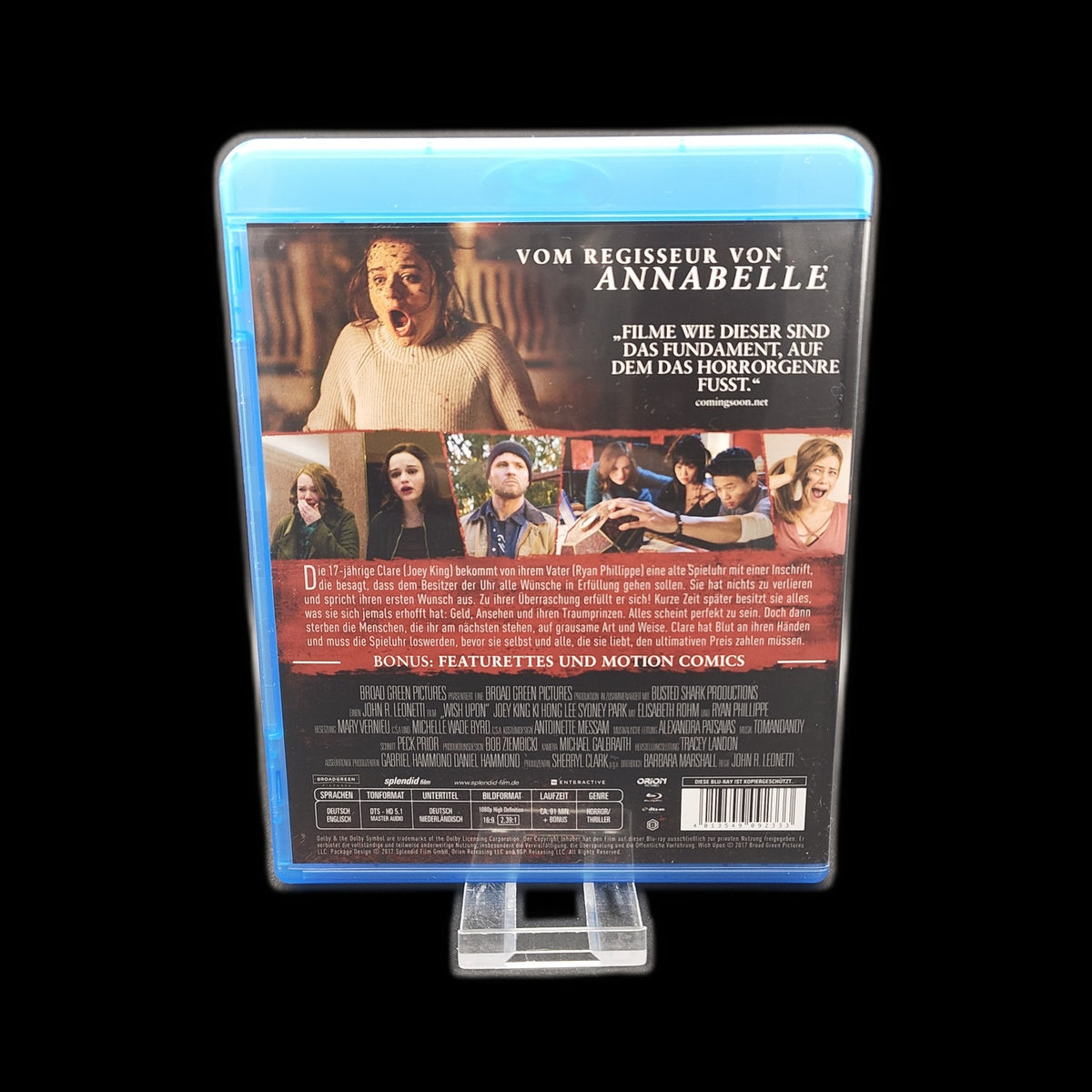 Wish Upon - Werbeflyer innenliegend - Horror - Blu-Ray - Film - Gebraucht