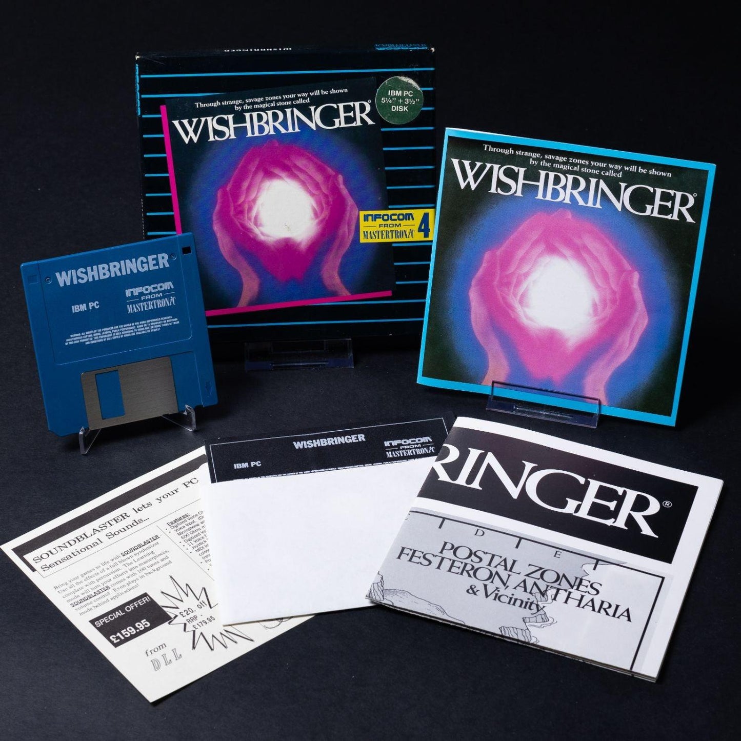 Wishbringer - PC IBM / MS-DOS Spiel - Big Box CiB Komplett - Zustand Sehr Gut