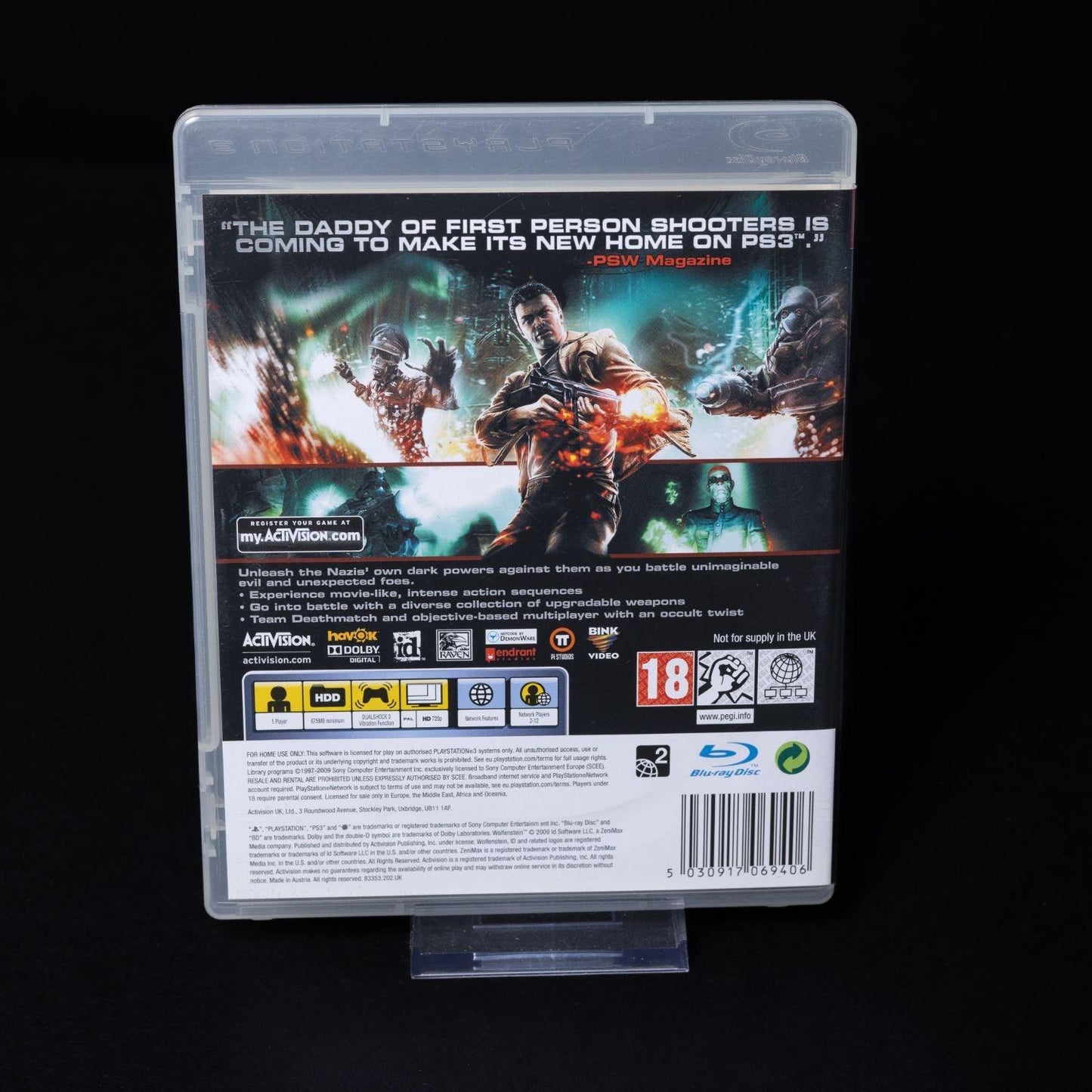 wolfenstein-playstation-ps-3-mit-anleitung-zustand-sehr-gut-2 - Utopia Collectibles