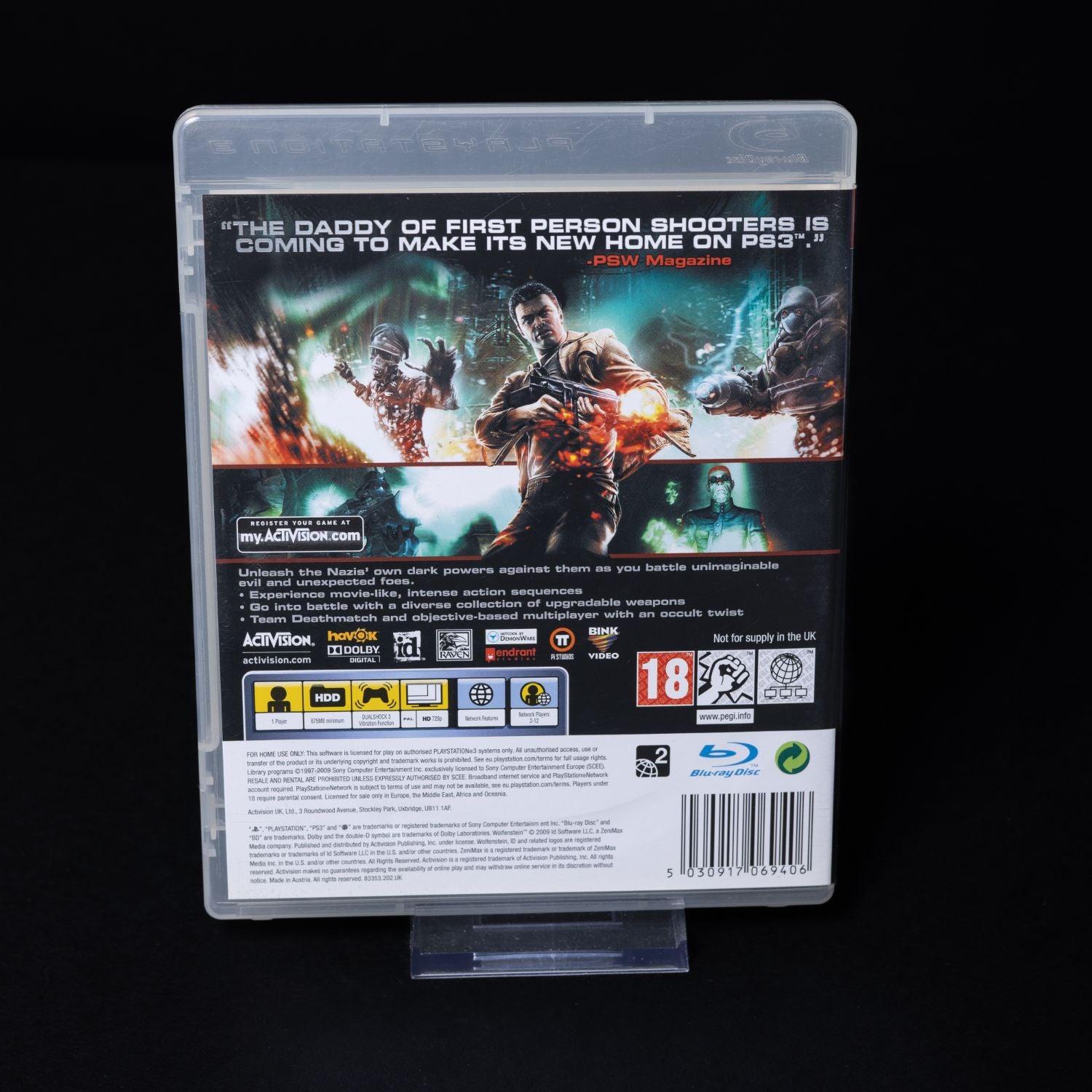 wolfenstein-playstation-ps-3-mit-anleitung-zustand-sehr-gut-2 - Utopia Collectibles