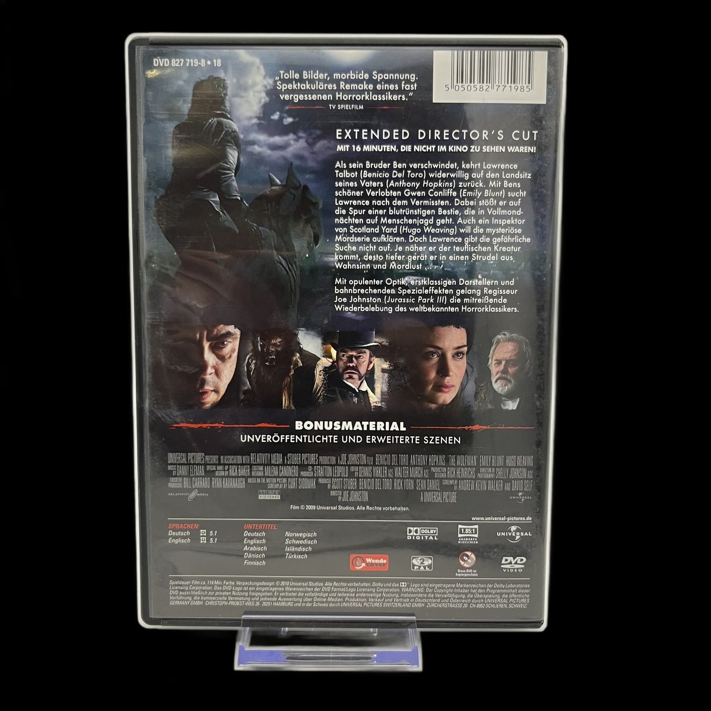 Wolfman - Extended Director - s Cut - Bonusmaterial - Horror - DVD - Gebraucht