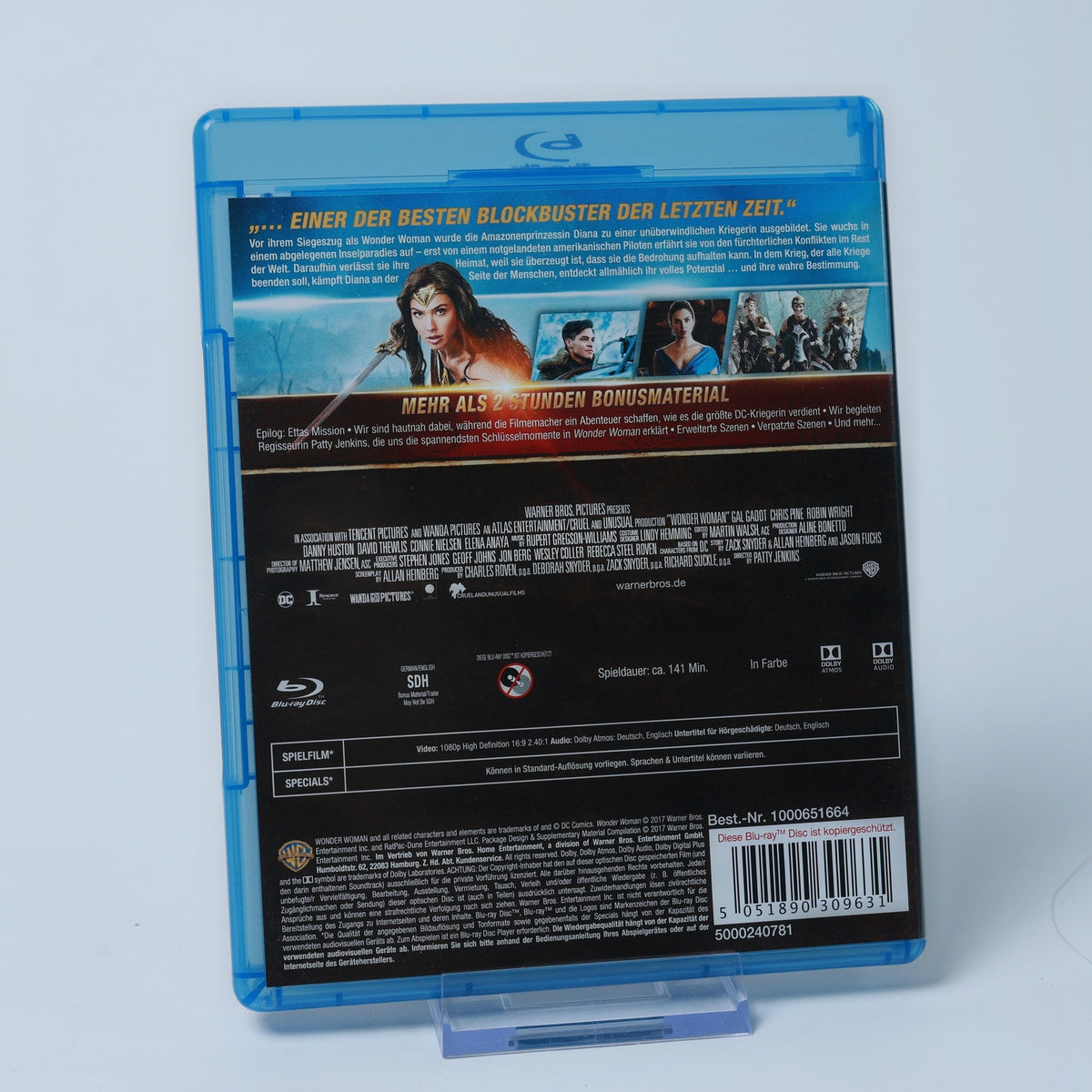 Wonder Woman - DC Comics - 2017 - Gal Gadot - Blu-Ray - Film - Zustand Sehr Gut