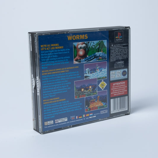 Worms - Playstation 1 PS1 Spiel - PAL - Mit Anleitung - Zustand Gut