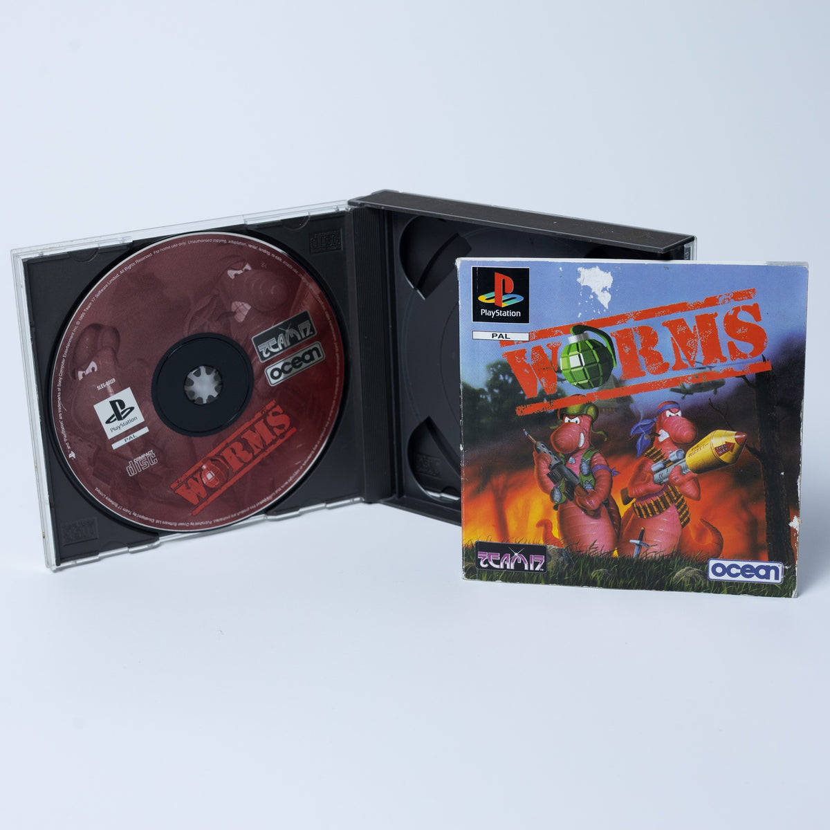 Worms - Playstation 1 PS1 Spiel - PAL - Mit Anleitung - Zustand Gut