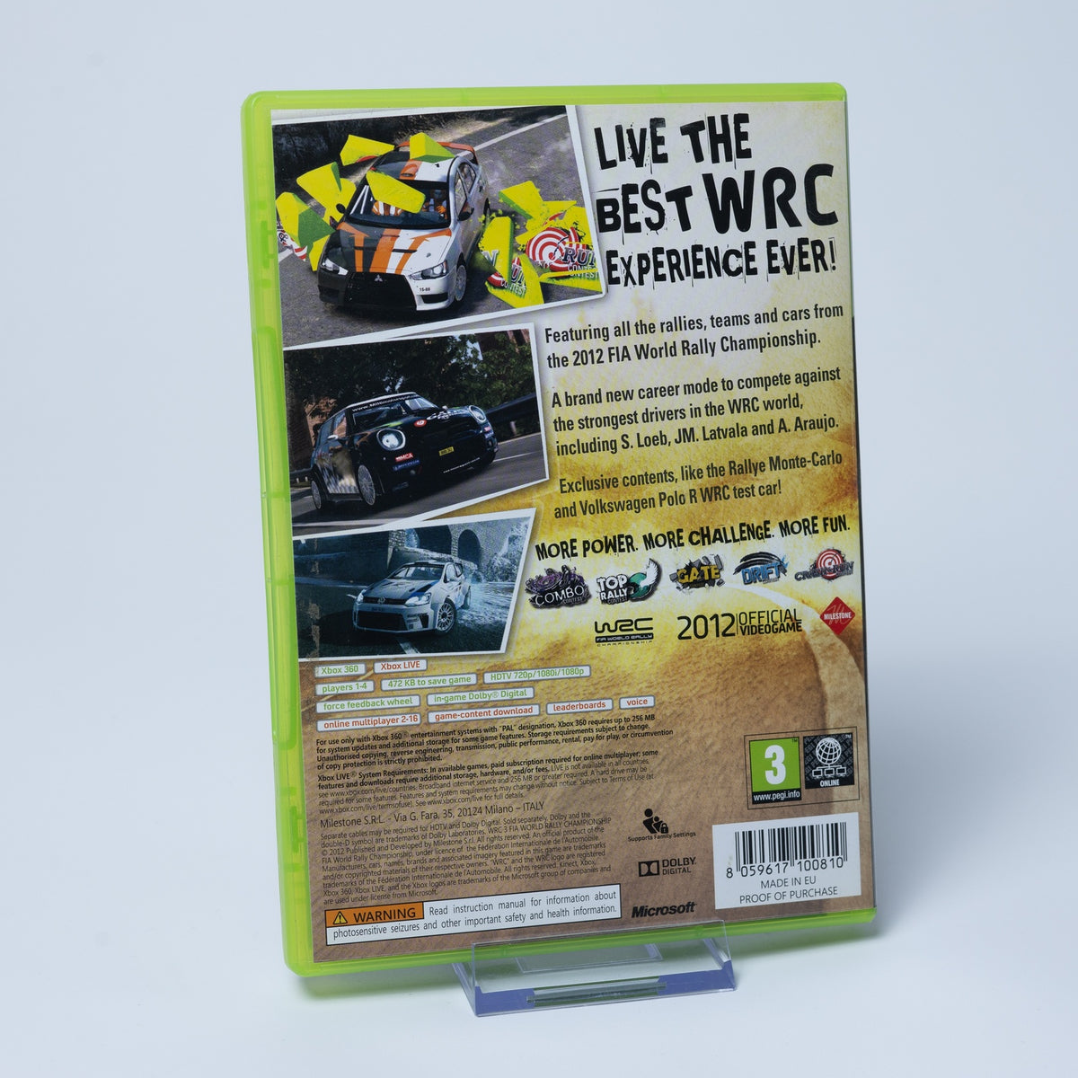 WRC 3: FIA World Rally Championship - Xbox 360 - englisch - Rennen - Gebraucht