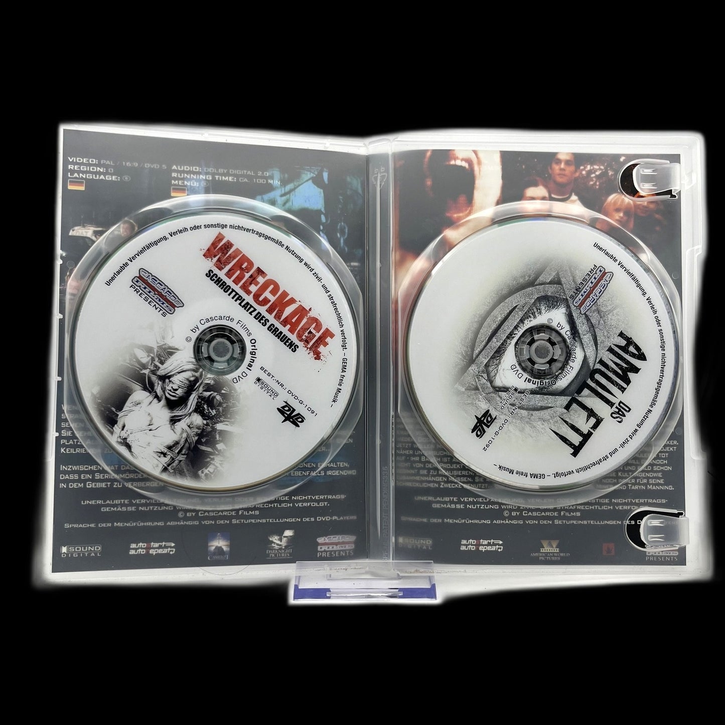 Wreckage - Schrottplatz des Grauens / Das Amulett - DVD - Horror - Gebraucht