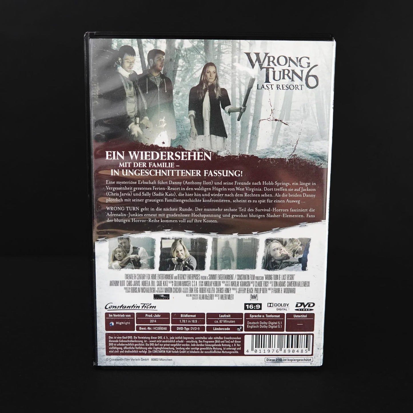 Wrong Turn 6: Last Resort - Unrated - DVD - Deutsch - FSK18