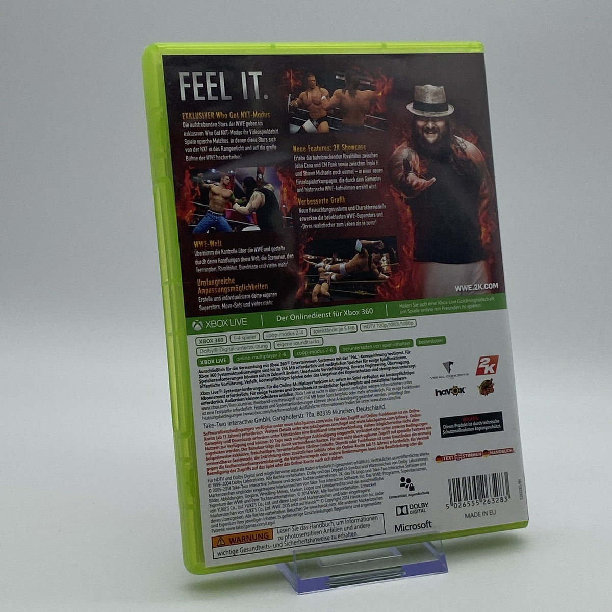 WWE 2K15 - Xbox 360 Spiel - CiB - PAL - Deutsch - Zustand Sehr Gut