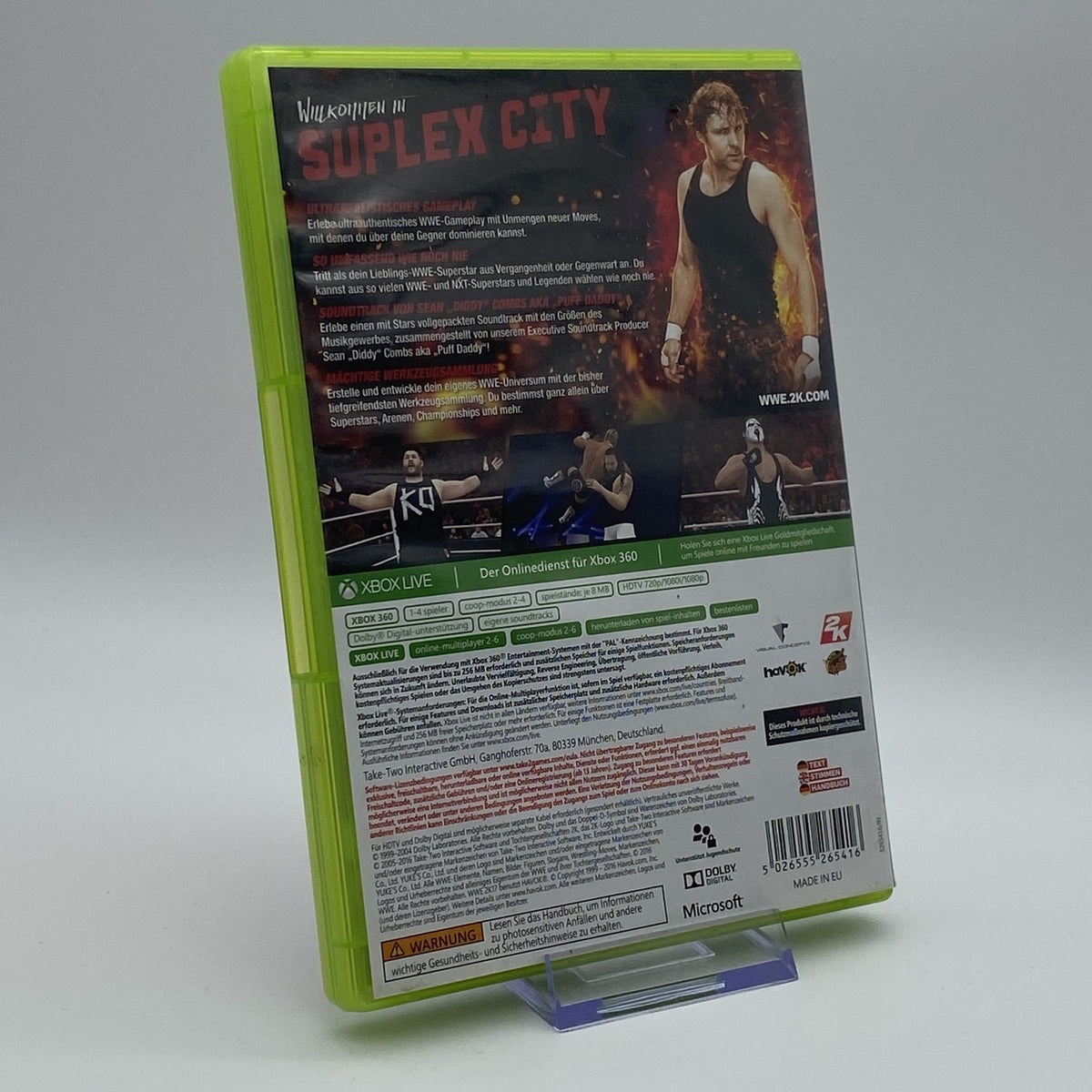 WWE 2K17 - Xbox 360 Spiel - PAL - Deutsch - Zustand Sehr Gut