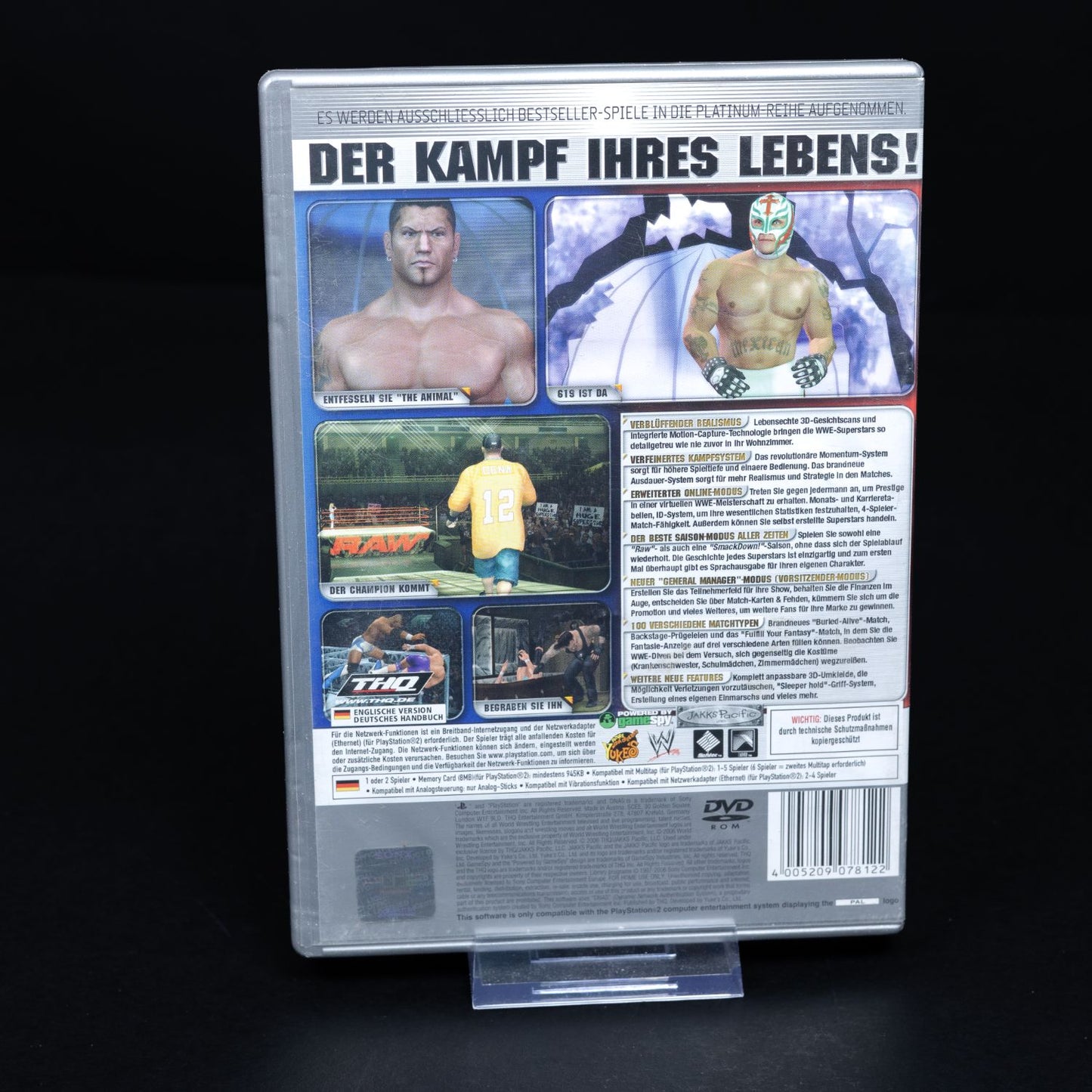WWE Smackdown vs RAW 2006 - Playstation 2 PS Platinum PAL - CiB - Zustand Gut