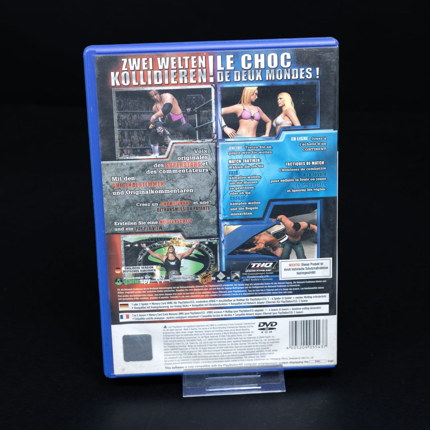 WWE Smackdown vs RAW - Playstation 2 PS Spiel PAL - CiB - Zustand Gut