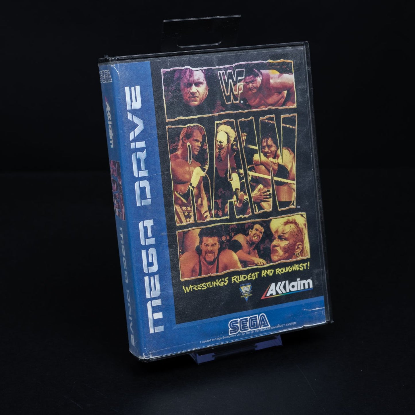 WWF RAW - Sega Mega Drive / Genesis Spiel - CiB - Zustand Gut
