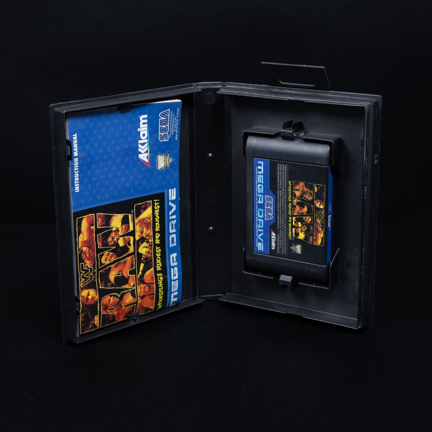WWF RAW - Sega Mega Drive / Genesis Spiel - CiB - Zustand Gut