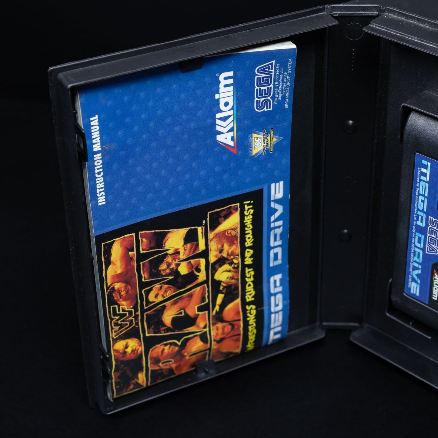 WWF RAW - Sega Mega Drive / Genesis Spiel - CiB - Zustand Gut