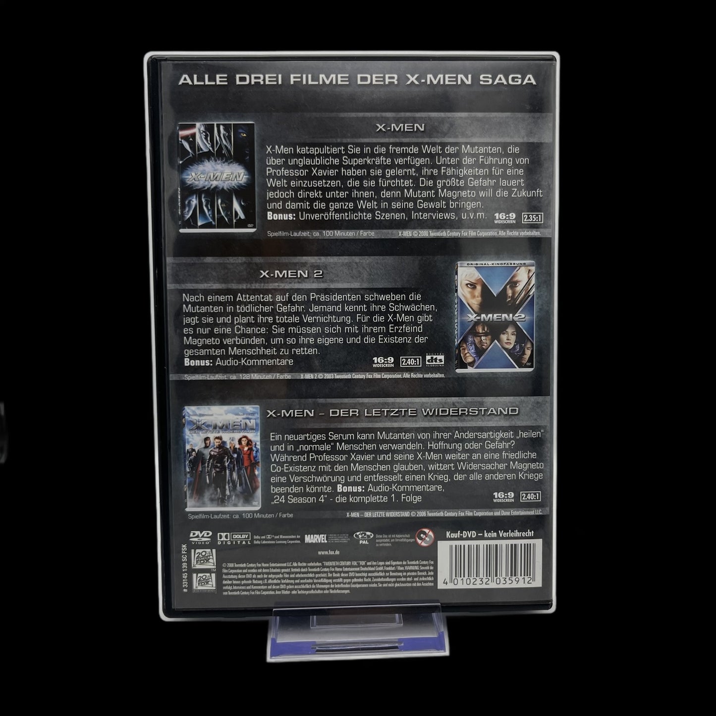 X-Men Trilogie - X-Men - 3 DVDs - Unveröffentlichte Szenen - DVD - Gebraucht