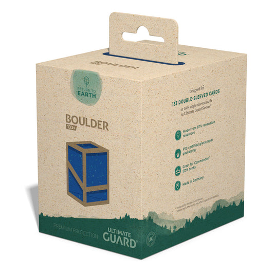 Ultimate Guard Return To Earth Boulder Recycled Deckbox 133+ Standardgröße Blau