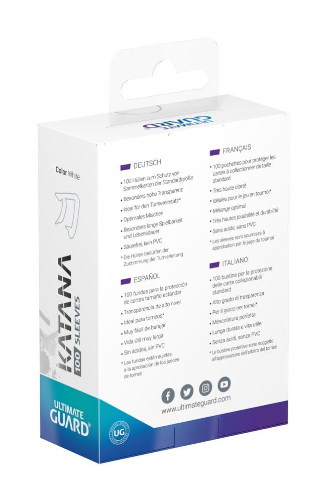 Ultimate Guard - Katana Sleeves 100 Stück - Standard Size - Weiß